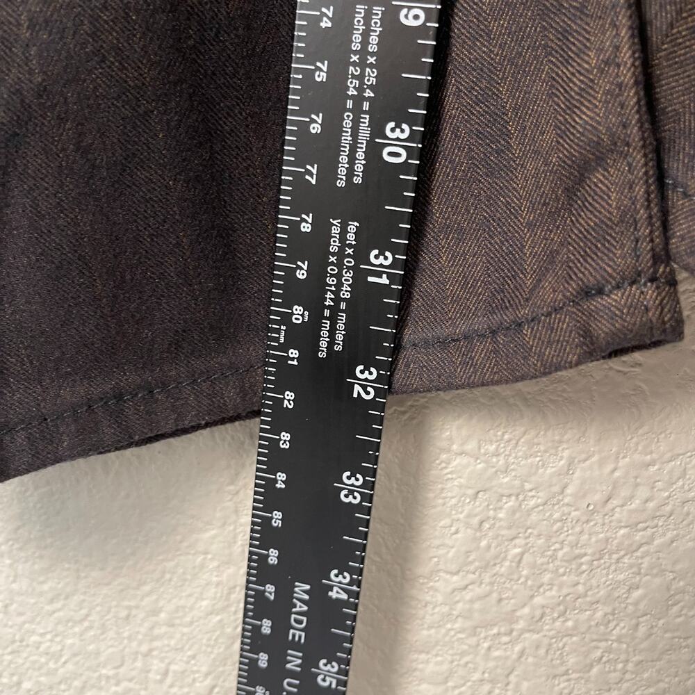 John Varvatos JV 701 Regular Fit Straight Leg Brown Stripe Pants 42 NWT - Picture 11 of 13